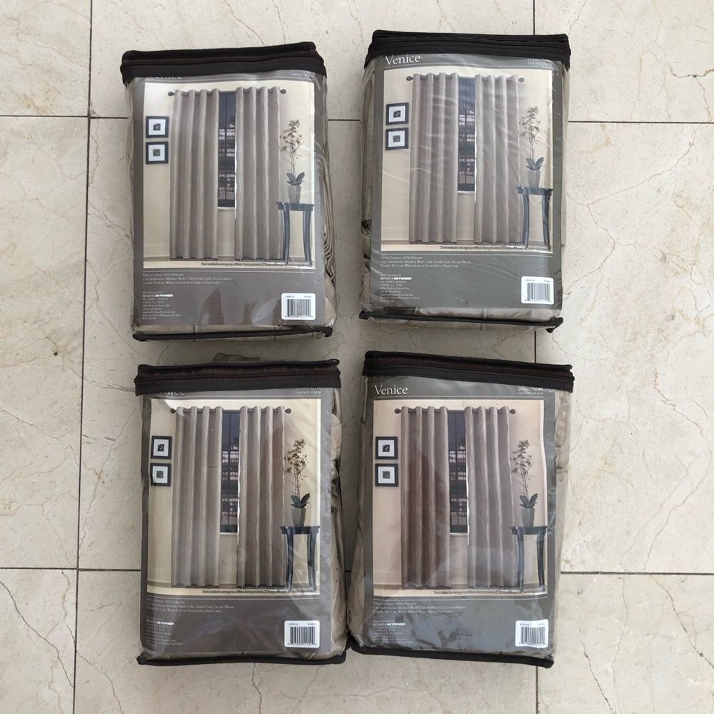 Beige curtains